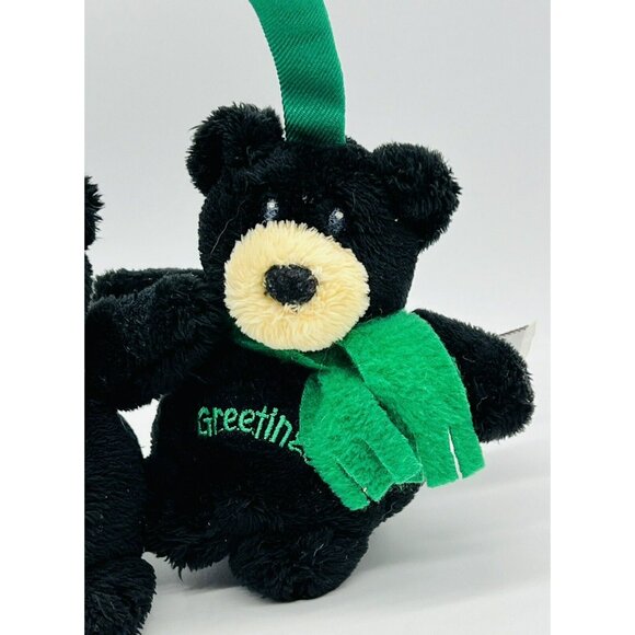 Gund Holiday Hangers Plush Bears Season Greetings Stuffed Animal Christmas 88367 - Picture 3 of 7